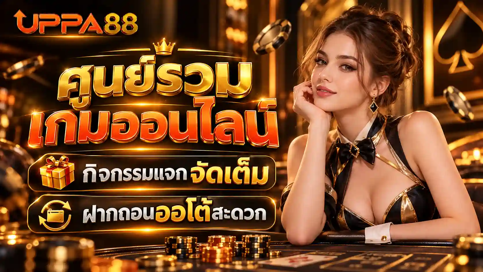 คาสิโนหรู UPPA88 พร้อมสาวงามบาคาร่า