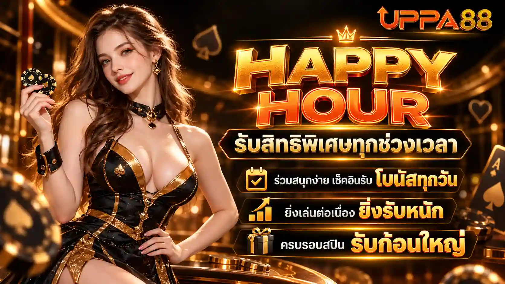 โปรโมชั่น Happy Hour UPPA88